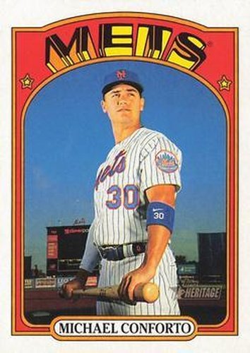 #335 Michael Conforto - New York Mets - 2021 Topps Heritage Baseball