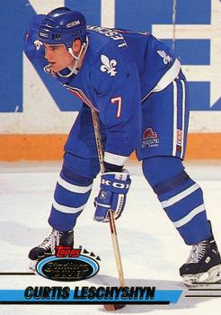 #336 Curtis Leschyshyn - Quebec Nordiques - 1993-94 Stadium Club Hockey