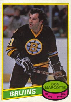 #336 Don Marcotte - Boston Bruins - 1980-81 O-Pee-Chee Hockey