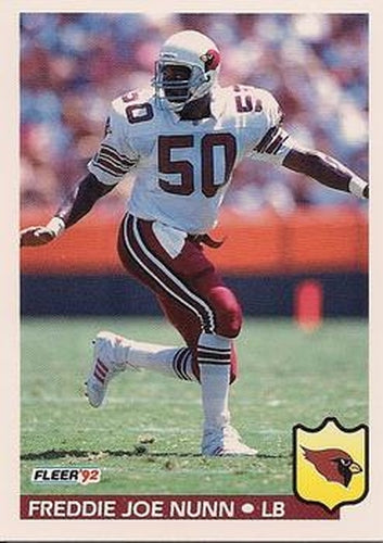 #336 Freddie Joe Nunn - Phoenix Cardinals - 1992 Fleer Football