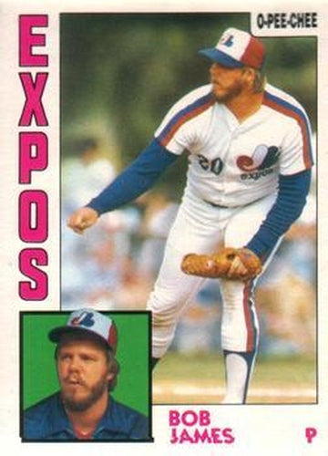 #336 Bob James - Montreal Expos - 1984 O-Pee-Chee Baseball