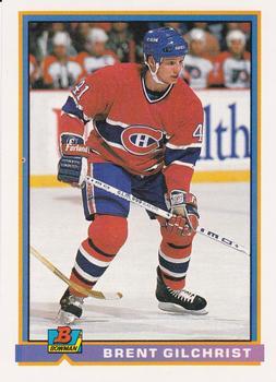 #336 Brent Gilchrist - Montreal Canadiens - 1991-92 Bowman Hockey