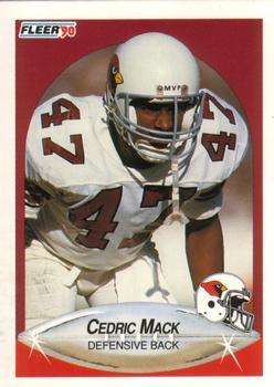 #336 Cedric Mack - Phoenix Cardinals - 1990 Fleer Football