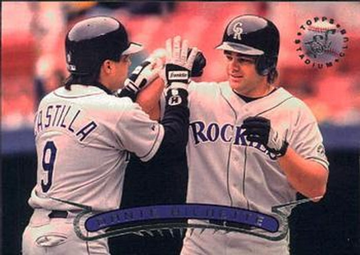 #336 Dante Bichette - Colorado Rockies - 1996 Stadium Club Baseball