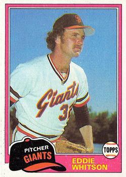 #336 Eddie Whitson - San Francisco Giants - 1981 Topps Baseball