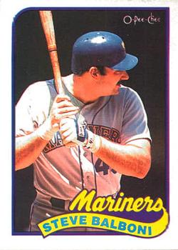 #336 Steve Balboni - Seattle Mariners - 1989 O-Pee-Chee Baseball