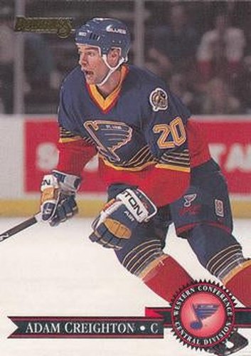 #336 Adam Creighton - St. Louis Blues - 1995-96 Donruss Hockey