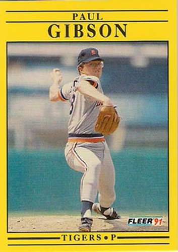 #337 Paul Gibson - Detroit Tigers - 1991 Fleer Baseball