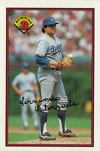 #337 Fernando Valenzuela - Los Angeles Dodgers - 1989 Bowman Baseball
