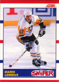 #337 Mario Lemieux - Pittsburgh Penguins - 1990-91 Score Canadian Hockey