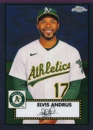 #337 Elvis Andrus - Oakland Athletics - 2021 Topps Chrome Platinum Anniversary Baseball