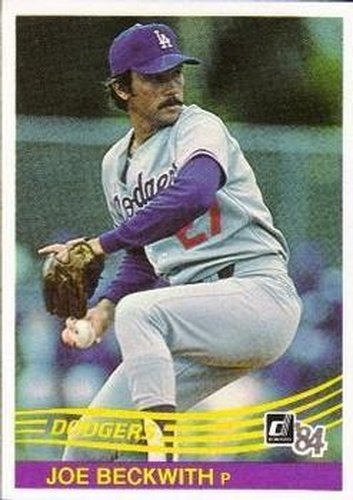 #337 Joe Beckwith - Los Angeles Dodgers - 1984 Donruss Baseball