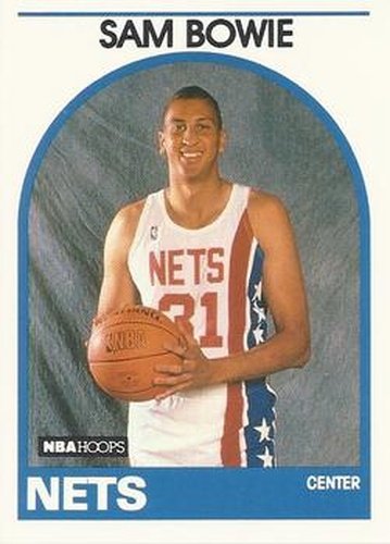 #337 Sam Bowie - New Jersey Nets - 1989-90 Hoops Basketball