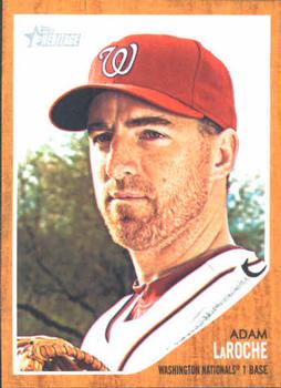 #337 Adam LaRoche - Washington Nationals - 2011 Topps Heritage Baseball