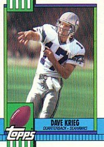 #338 Dave Krieg - Seattle Seahawks - 1990 Topps Football
