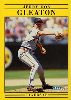 #338 Jerry Don Gleaton - Detroit Tigers - 1991 Fleer Baseball