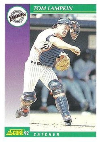 #338 Tom Lampkin - San Diego Padres - 1992 Score Baseball