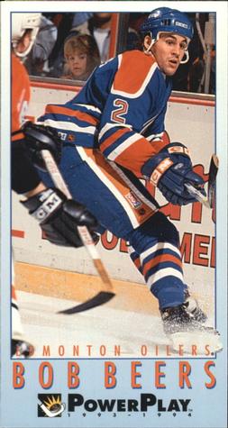 #338 Bob Beers - Edmonton Oilers - 1993-94 Fleer PowerPlay Hockey
