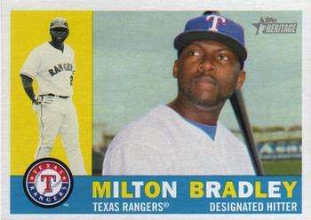 #338 Milton Bradley - Texas Rangers - 2009 Topps Heritage Baseball