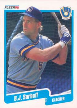 #338 B.J. Surhoff - Milwaukee Brewers - 1990 Fleer USA Baseball