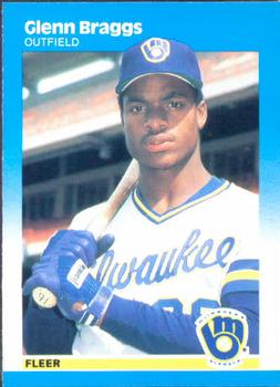 #339 Glenn Braggs - Milwaukee Brewers - 1987 Fleer Baseball