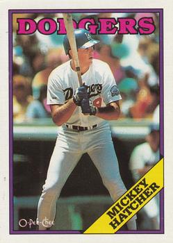 #339 Mickey Hatcher - Los Angeles Dodgers - 1988 O-Pee-Chee Baseball