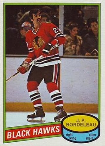 #339 J.P. Bordeleau - Chicago Blackhawks - 1980-81 O-Pee-Chee Hockey