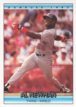 #339 Al Newman - Minnesota Twins - 1992 Donruss Baseball