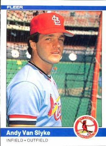 #339 Andy Van Slyke - St. Louis Cardinals - 1984 Fleer Baseball