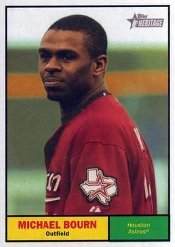 #339 Michael Bourn - Houston Astros - 2010 Topps Heritage Baseball