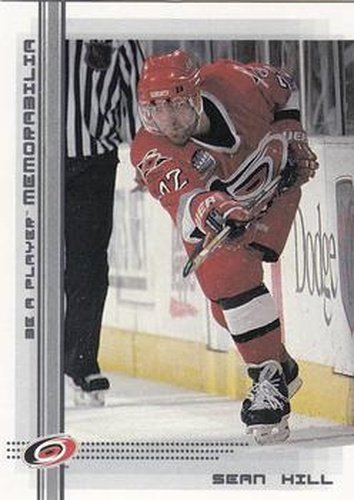 #339 Sean Hill - Carolina Hurricanes - 2000-01 Be a Player Memorabilia Hockey