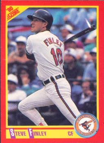 #339 Steve Finley - Baltimore Orioles - 1990 Score Baseball
