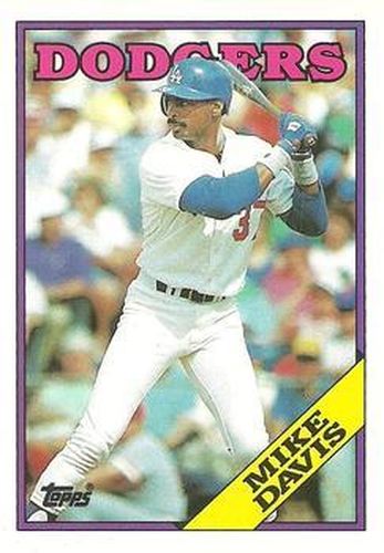 #33T Mike Davis - Los Angeles Dodgers - 1988 Topps Traded Baseball