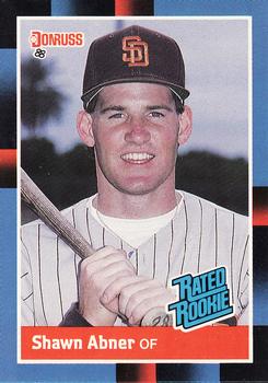 #33 Shawn Abner - San Diego Padres - 1988 Donruss Baseball