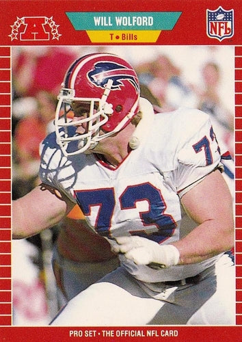 #33 Will Wolford - Buffalo Bills - 1989 Pro Set Football