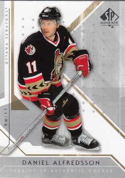 #33 Daniel Alfredsson - Ottawa Senators - 2006-07 SP Authentic Hockey