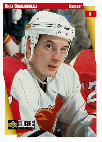 #33 Hnat Domenichelli - Calgary Flames - 1997-98 Collector's Choice Hockey