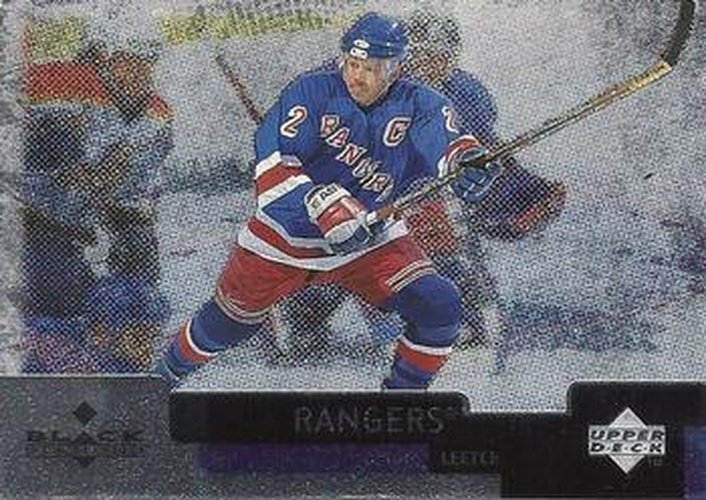 #33 Brian Leetch - New York Rangers - 1997-98 Upper Deck Black Diamond Hockey