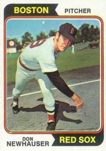 #33 Don Newhauser - Boston Red Sox - 1974 Topps Baseball