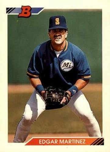 #33 Edgar Martinez - Seattle Mariners - 1992 Bowman Baseball