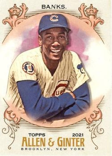 #33 Ernie Banks - Chicago Cubs - 2021 Topps Allen & Ginter Baseball