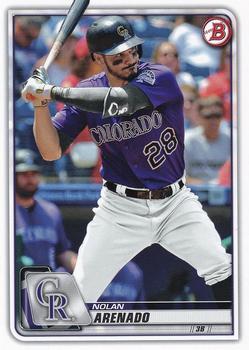 #33 Nolan Arenado - Colorado Rockies - 2020 Bowman Baseball