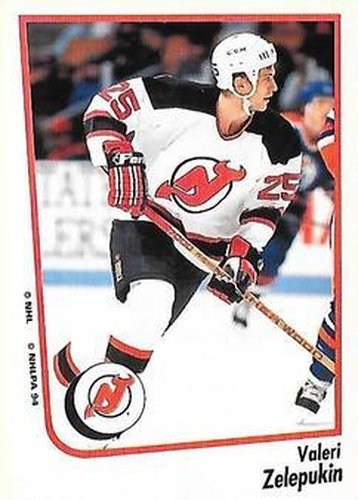 #33 Valeri Zelepukin - New Jersey Devils - 1994-95 Panini Hockey Stickers