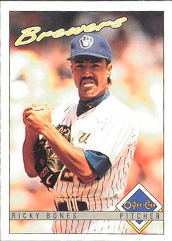 #33 Ricky Bones - Milwaukee Brewers - 1993 O-Pee-Chee Baseball