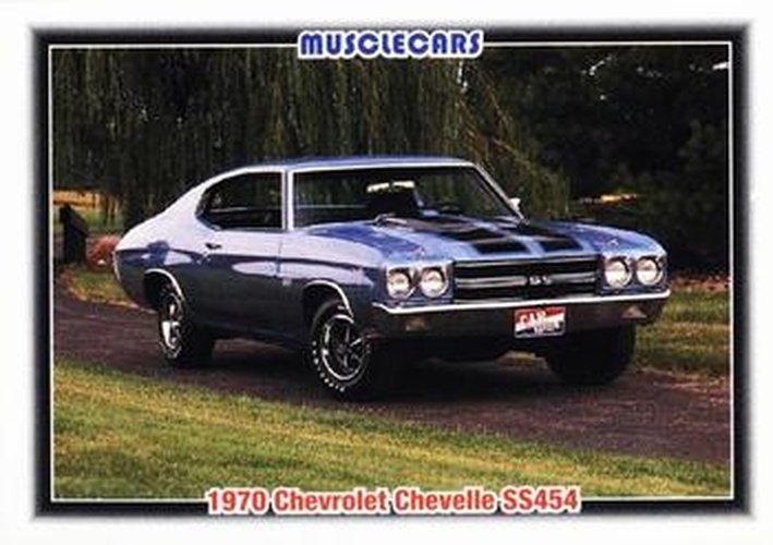 #33 1970 Chevrolet Chevelle SS454 - 1992 Collect-A-Card Muscle Cars