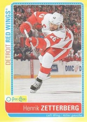 #S-HZ Henrik Zetterberg - Detroit Red Wings - 2013-14 O-Pee-Chee Hockey - Stickers