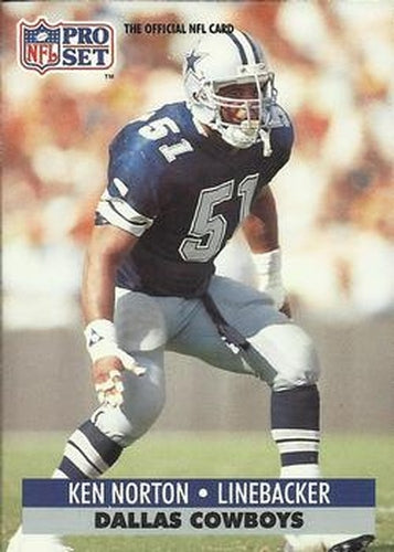 #133 Ken Norton - Dallas Cowboys - 1991 Pro Set Football