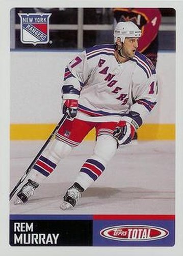 #33 Rem Murray - New York Rangers - 2002-03 Topps Total Hockey