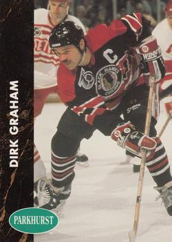 #33 Dirk Graham - Chicago Blackhawks - 1991-92 Parkhurst Hockey
