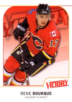 #33 Rene Bourque - Calgary Flames - 2009-10 Upper Deck Victory Hockey